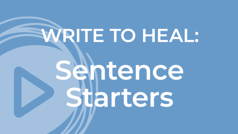 Write To Heal Grief Stories